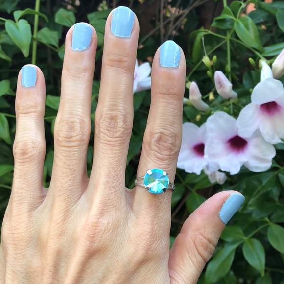 Gorgeous Aquamarine Crystal Ring - Picture 10 of 16